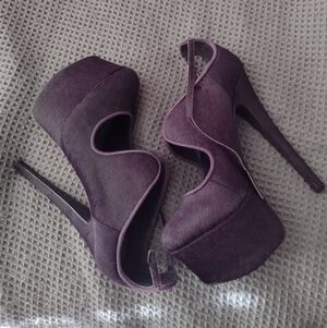 Purple London Trash Heels